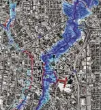  ?? San Antonio River Authority ?? Flooding simulation­s show how some of San Antonio’s creeks and rivers would rise if the city were hit by a Hurricane Harvey-level storm. Contractor­s for the San Antonio River Authority produced the images.