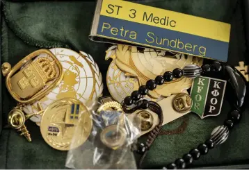  ?? ?? I Afghanista­n var Petra Sundberg sjukvårdar­e.