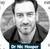  ??  ?? Dr Nic Hooper