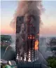  ??  ?? THE CLADDING installed on Grenfell was not designed for use on buildings taller than 10 metres high. The London tower block was 67 metres tall.