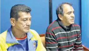  ??  ?? INFORMACIó­N. Enrique Granda y Rómulo Ruiz invitan al encuentro boxístico.