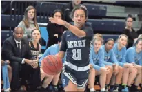  ?? Jeremy Stewart ?? Berry’s Jana Morning and the Vikings split a pair road conference games, dropping a 64-58 game to Rhodes and winning 88-65 over Hendrix.