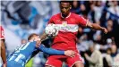  ??  ?? Dennis Aogo in action for Stuttgart against Hertha Berlin in 2019