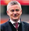  ??  ?? PRESSURE Boss Solskjaer