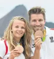  ?? Foto: APA / Helmut Fohringer ?? 16. August ’16: Frank und Zajac mit Bronze in Rio.