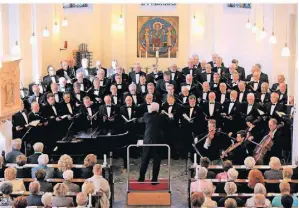  ?? FOTO: UWE MISERIUS ?? Der Männerchor Bayer Leverkusen gibt in seinem Jubiläumsj­ahr gleich mehrere Konzerte.