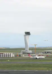  ?? ?? A general view of the air traffic control tower at Istanbul Airport, Istanbul, Türkiye, April 20, 2024.