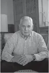  ??  ?? Former state Rep. Jamie Koch, in his home in Santa Fe, is a longtime public servant now trying to launch a movement disorders center at the University of New Mexico.