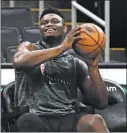  ?? WINSLOW TOWNSON/AP ?? The Pelicans say top pick Zion Williamson will make his regular-season debut Jan. 22.