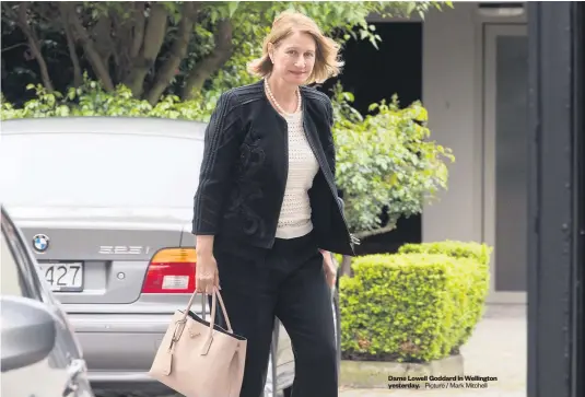  ?? Picture / Mark Mitchell ?? Dame Lowell Goddard in Wellington yesterday.