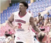  ?? CORTESÍA LEONES ?? Patrick Miller terminó con 32 puntos, pero no pudo evitar la derrota de los Leones de Santo Domingo.