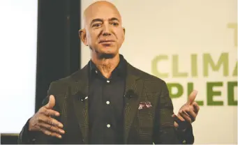  ?? ERIC BARaDAT/AFP/GETTY IMAGES ?? Amazon, founded by CEO Jeff Bezos, controls the vast majority of the online book business. but a coalition of independen­ts called Bookshop.org hopes to take a small piece of the pie.