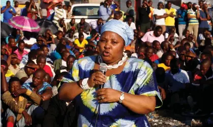  ?? Photograph: Siphiwe Sibeko/ Reuters ?? Nosiviwe Mapisa-Nqakula allegedly received more than $15,000 and a wig at a meeting at an airport in 2019.