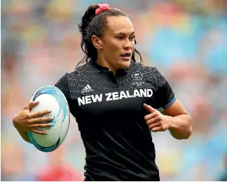  ??  ?? Black Ferns star Portia Woodman was stopped from playing rugby at school because she was too valuable to the netball team.