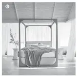  ?? ?? ❻
a Modern take on the classic canopy bed, the Escondido Weathered grey acacia Wood Canopy Bed creates a stylish retreat with clean lines, strategic curves and an eye-catching mix of wood and fabric.