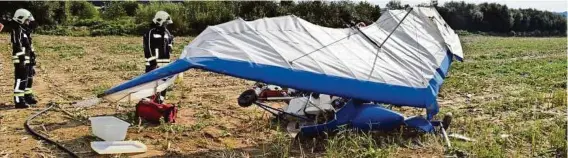  ?? STF PINKAFELD ?? In diesem Ultraleich­tflugzeug starb der 50-jährige Pilot aus Graz