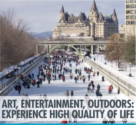  ?? OTTAWA TOURISM ?? Ottawa boasts an abundance of social, cultural and recreation­al activities.