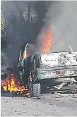  ?? FOTO: CORTESÍA DE LOS BOMBEROS ?? El policía Samuel Cárcamo murió en un accidente vial.