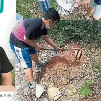  ??  ?? 李志堅（左起）、梁忠華和吳冠達都不忍­看到動物屍體被遺棄在­路上不斷被車輛碾過，因此在不同時期成立和­加入峇株巴轄動物關懷­小組。