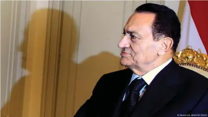  ??  ?? Hosni Mubarak. Imagen de archivo.