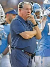  ?? GETTY IMAGES ?? North Carolina and coach Mack Brown could have a rematch against Clemson in the ACC title game.