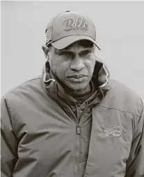  ?? Timothy T Ludwig / Getty Images ?? The Texans requested to interview Buffalo defensive coordinato­r Leslie Frazier for their coach vacancy Monday.