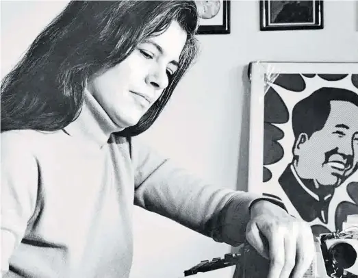  ?? JIM CARTIER ?? Retrato de Susan Sontag, en los años 70.