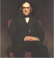  ?? NATIONAL PORTRAIT GALLERY/ WIKIMEDIA COMMONS ?? A portrait of James Wilson. Presented to his wife in 1859, it was given to the National Portrait Gallery, London, in 1928