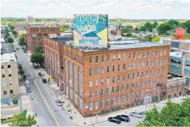  ?? JERRY JACKSON/BALTIMORE SUN ?? The CopyCat Building, now an artists’ studio and living space, was originally the Crown Cork and Seal factory for making bottle-capping machinery.