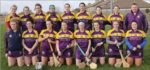  ??  ?? The Wexford team with caretaker manager Mick Curran before Sunday’s defeat to Tipperary.