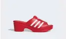  ??  ?? Adidas Lotta Volkova Trefoil mules. Adidas £109.95.