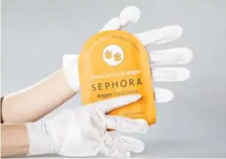  ?? CARLOS OSORIO/TORONTO STAR ?? Sephora’s roster of fun peel-off masks target face to feet, each infused with plant-based healing substances like lavender and aloe vera.