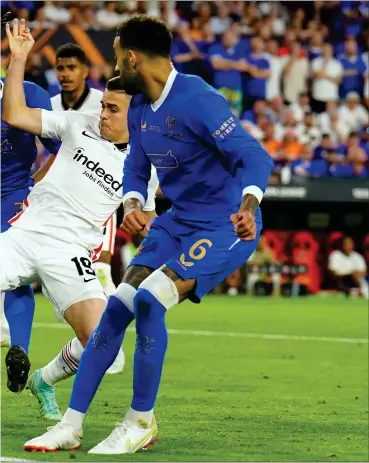  ?? ?? Rafael Borre hits the leveller after Joe Aribo (left) opened the scoring for Rangers