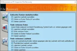  ??  ?? PC Inspector File Recovery kann beim Wiederhers­tellen von USB-Sticks und anderen Laufwerken helfen.