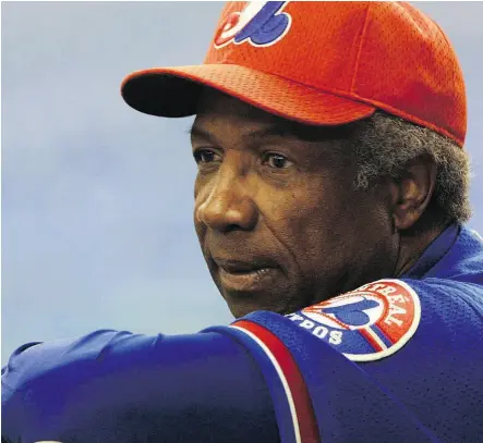  ?? DAVE SIDAWAY / POSTMEDIA NEWS FILES ?? Legendary Frank Robinson in 2002 when he was the manager of the Montreal Expos.