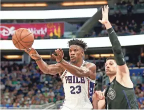  ??  ?? 76ers owner Josh Harris says of adding Jimmy Butler, “It positions us to ultimately to win a championsh­ip.”