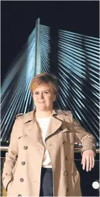  ??  ?? First Minister Nicola Sturgeon pictured at the crossing