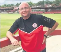  ??  ?? Accrington Stanley chairman Andy Holt