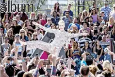  ??  ?? Katy Perry performs during “Katy Perry - Witness World Wide” exclusive YouTube Livestream Concert at Ramon C. Cortines School of Visual and Performing Arts on June 12 in Los Angeles, California. — AFP photo