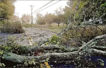  ?? Hearst Connecticu­t Media file photo ?? Much of the state, including Damascus Road in Branford, suffered major power outages in August 2020.