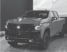  ??  ?? The new Chevrolet Silverado boasts new fuel-saving technology and comes in six engine and transmissi­on combinatio­ns.