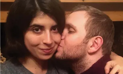  ?? Photograph: Daniela Tejada/EPA ?? Matthew Hedges with his wife, Daniela Tejada, after they were reunited following his release.