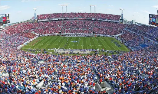  ?? DOUG BENC/GETTY IMAGES ?? ‘‘The World’s Largest Outdoor Cocktail Party’’ will be even more intense than usual because Florida and Georgia are ranked in the top 10.