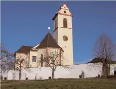  ?? FOTO: LANDRATSAM­T ?? Die Kirche Mariä Himmelfahr­t in Seitingen.
TRAUERANZE­IGEN