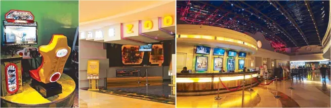  ??  ?? Game na!: Game Zoo is a video arcade for kids.
Relax, watch a movie: Newport Mall Cinema is open 24/7.