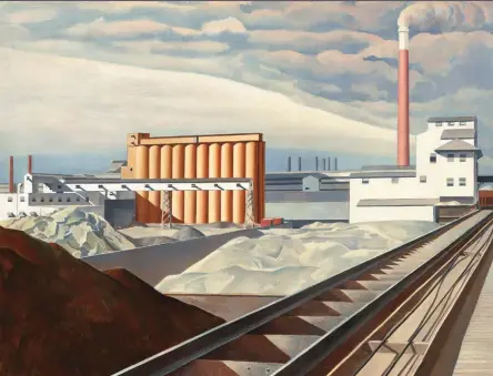  ??  ?? Charles Sheeler (1883-1965), Classic Landscape, 1931. Oil on canvas, 2811/16 x 357/8 in. Collection of Barney A. Ebsworth, National Gallery of Art, Washington, D.C., 2000.39.2. © Charles Sheeler. On view at Toledo Museum of Art.