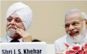  ?? — PTI ?? Prime Minister Narendra Modi and Chief Justice of India, Justice J.S. Khehar in New Delhi.