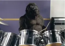  ?? REX FEATURE LTD. ?? The 2007 Cadbury commercial that featured a gorilla drumming to Phil Collins had nothing to do with chocolate — but it was memorable.