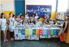  ?? Foto: G. Beyrle ?? Einer der Gewinner im vergangene­n Jahr: Die damalige 4c der Grundschul­e Bobingen hat aufgedeckt, aufgetisch­t und vor allem aufgezisch­t.