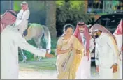  ?? REUTERS ?? ■
Finance minister Nirmala Sitharaman arrives for a welcome dinner at Murabba Palace during the G20 meeting of finance ministers and central bank governors in Riyadh.